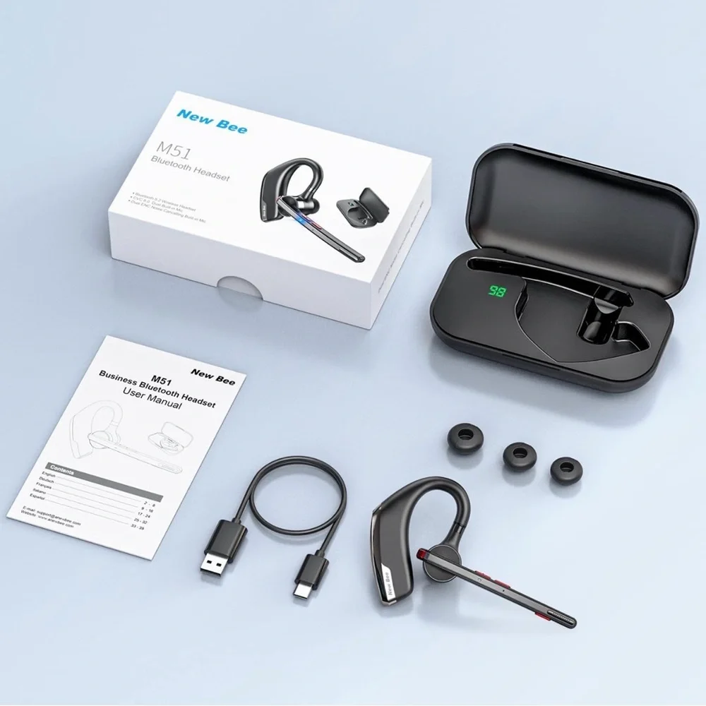 New Bee M50 Bluetooth Headset Black